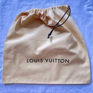 Authentic LOUIS VUITTON Large Drawstring Dust Bag